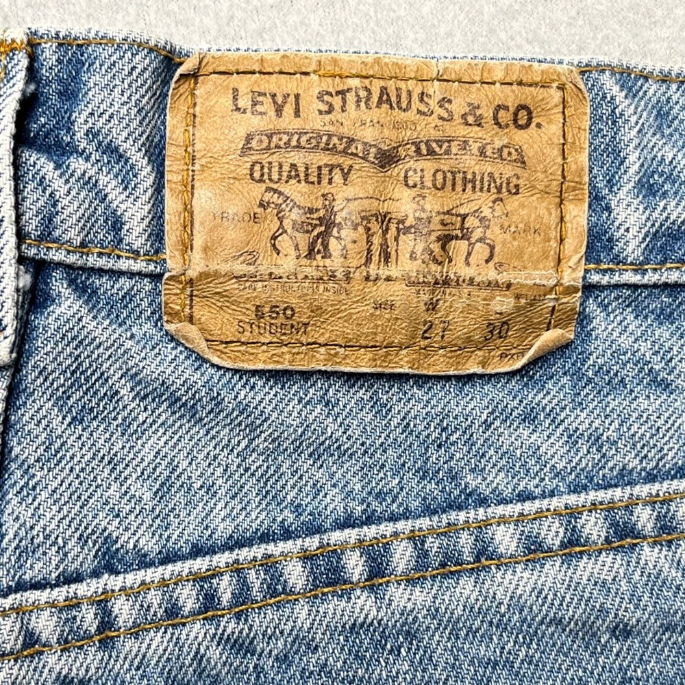Vintage Levis‎ 550 Student Fit Jean27x30 (fit 25x25) Acid Wash Orange tab USA